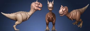 3D model Cartoon Carnotaurus (STL)